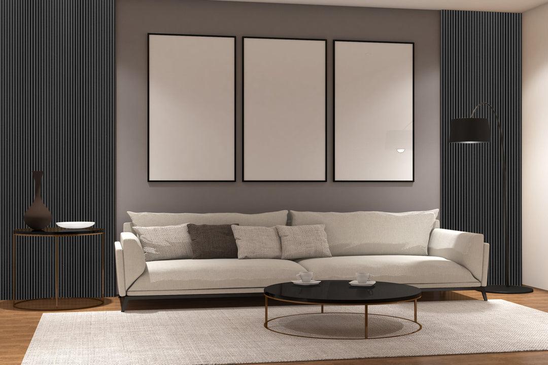 Black Oak Acoustic Panel 2800x600 Thin Slatt