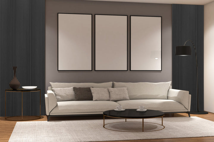 Black Oak Acoustic Panel 2800x600 Thin Slatt