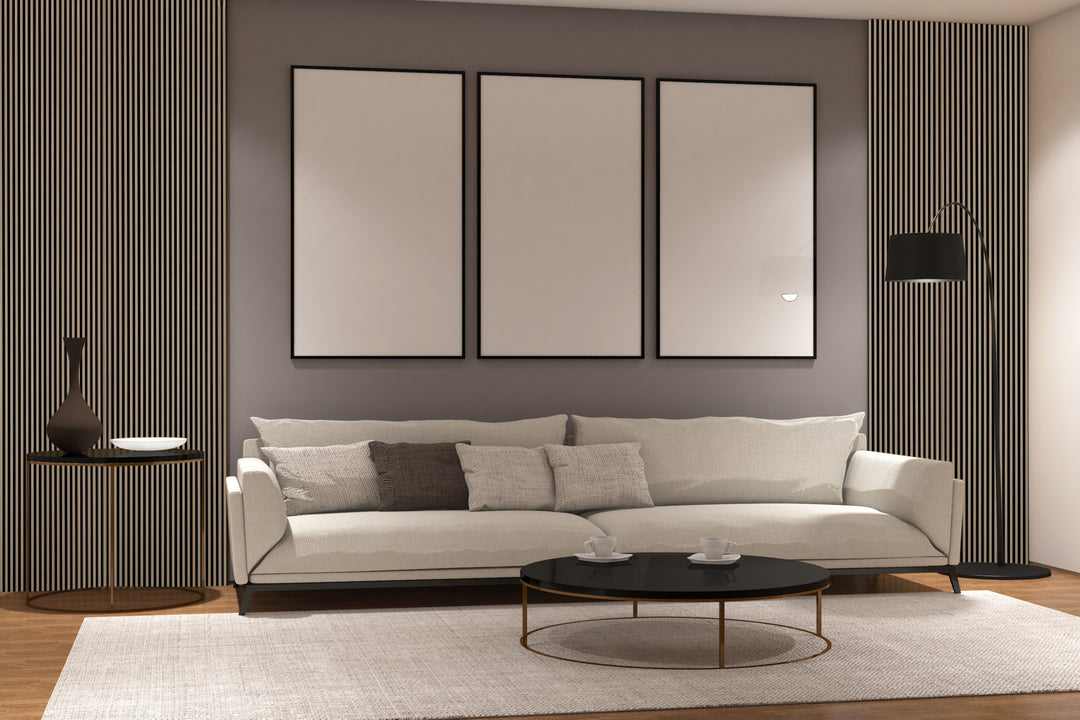 Tobacco Walnut Acoustic Panel 2400x600 Thin Slatt