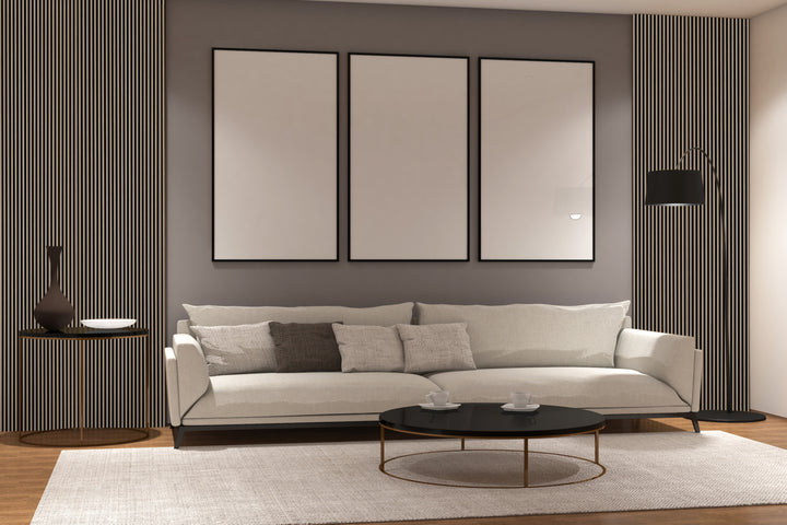 Tobacco Walnut Acoustic Panel 2400x600 Thin Slatt