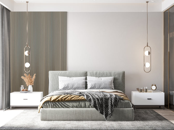 Harbour Oak Acoustic Panel 2400x600 Thin Slatt