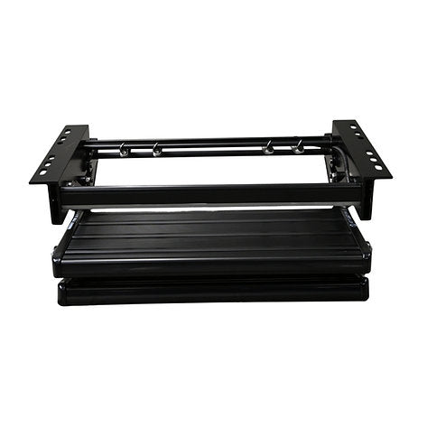 Aluminum black double steps with LED
