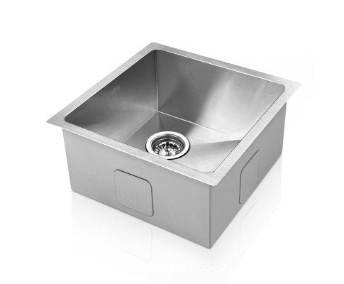 Cefito Kitchen Sink 44X44CM Stainless Steel Sink Single Bowl Silver