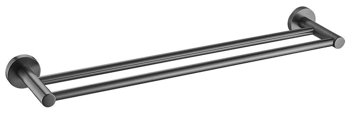 Ideal Double Towel Rail (Brushed Gun Metal)