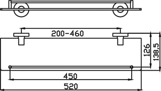Ideal Shelf (Brushed Nickel)