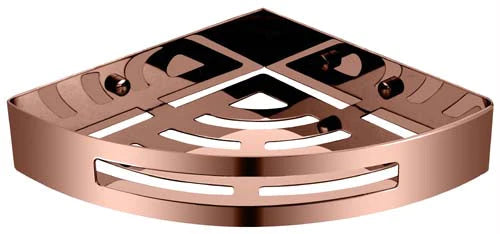 Universal Stainless Steel Corner Shelf (Rose Gold)