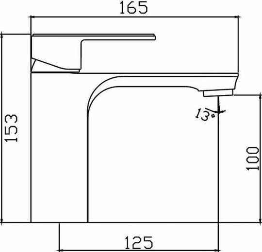 Bateau Basin Mixer (Brushed Gold)