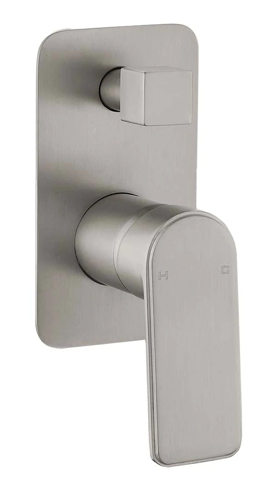 Bateau Wall Mixer With Diverter (Brushed Nickel)