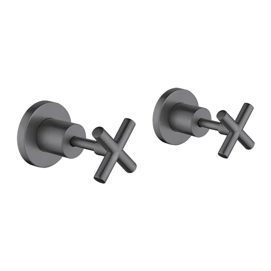 Cross Wall Top Assemblies (Brushed Gun Metal)