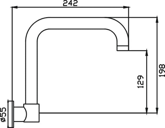 Ideal Swivel Wall Outlet (Rose Gold)