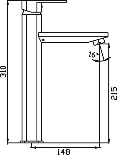 Elegant High Basin Mixer