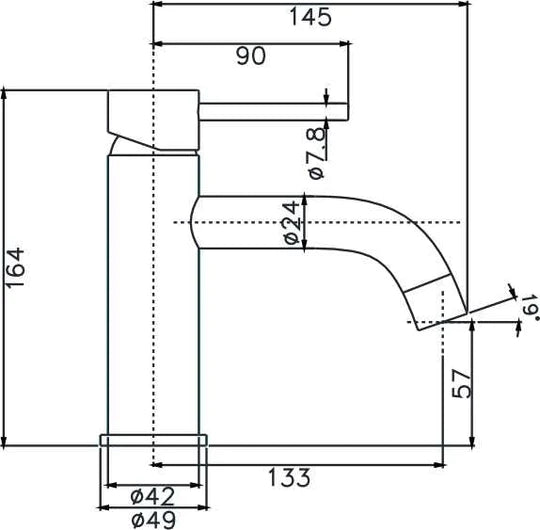 Ideal Basin Mixer (Brushed Nickel)