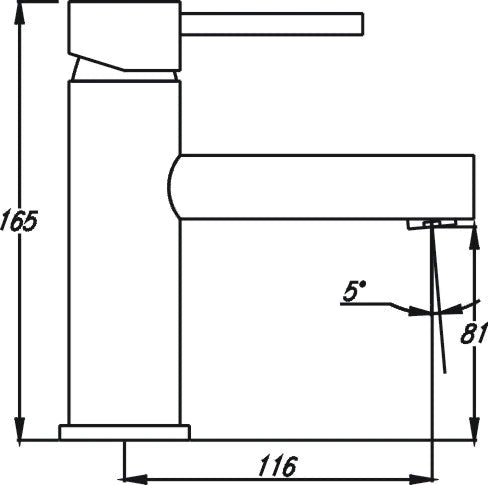 Ideal Basin Mixer (Brushed Gold)