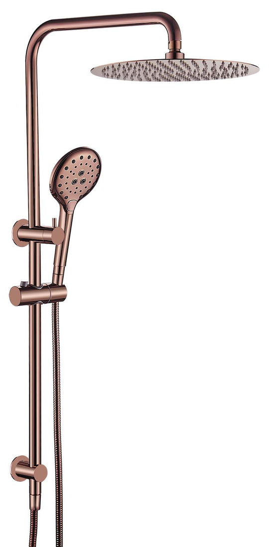 Ideal Shower System With Rail (Rose Gold)