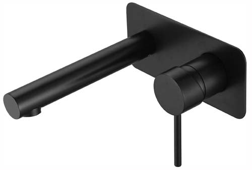 Ideal Wall Mixer With Outlet (Black)
