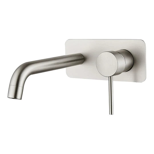 Ideal Wall Mixer With Outlet (Brushed Nickel)