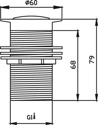 Push Plug Waste 32mm
