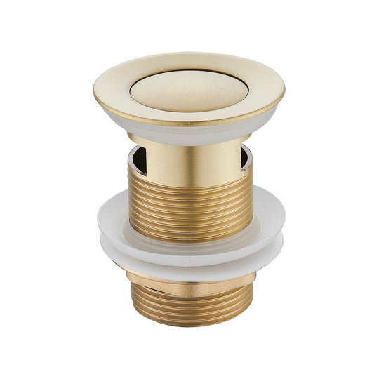 Push Plug Waste With Overflow 32mm (Brushed Gold) – Products Super Centre
