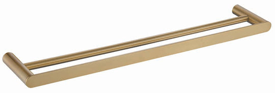 Sleek Double Towel Rail (Brushed Gold)