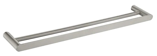 Sleek Double Towel Rail (Brushed Nickel)