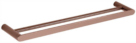 Sleek Double Towel Rail (Rose Gold)