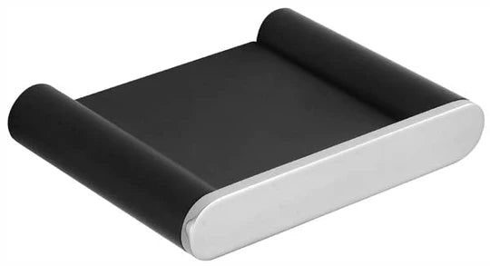 Sleek Soap Dish (Black / Chrome)