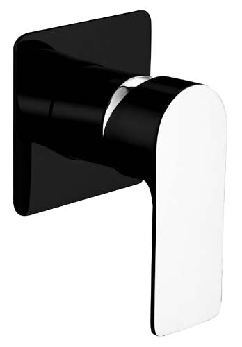 Sleek Wall Mixer (Black / Chrome)