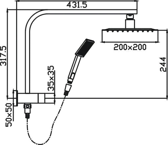 Eric Shower System (Black)