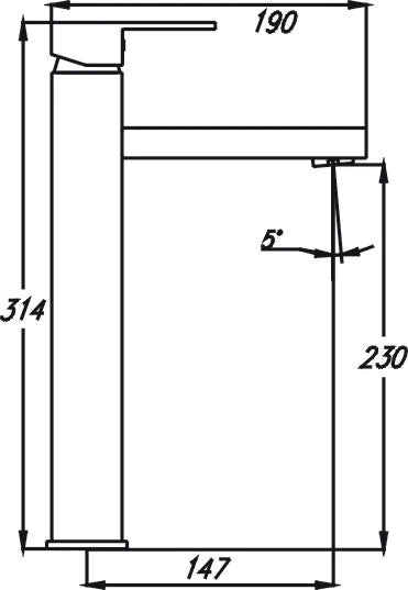 Tony High Basin Mixer - Discontinued